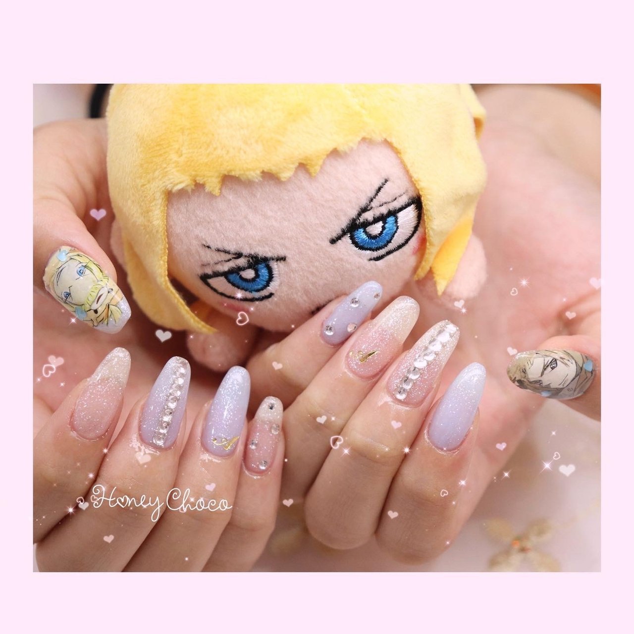 オールシーズン パーティー デート 女子会 ハンド Nail Salon School Honey Chocoのネイル デザイン No ネイルブック