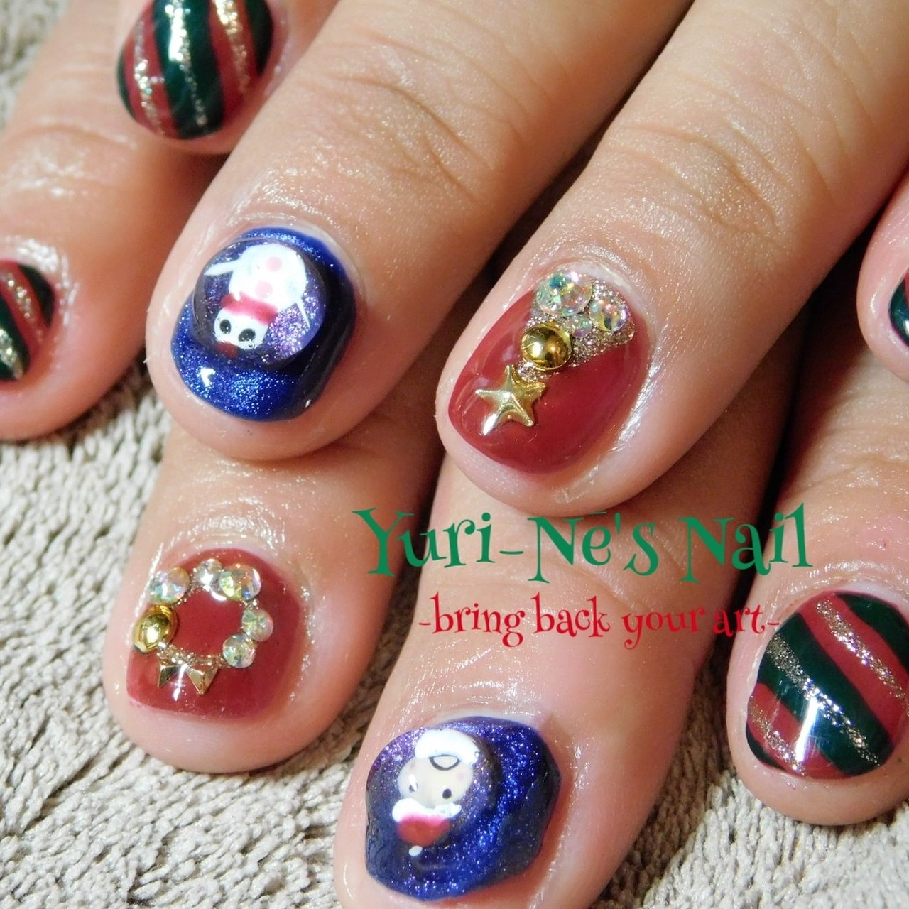 冬 クリスマス パーティー 女子会 ハンド Yuriのネイルデザイン No ネイルブック