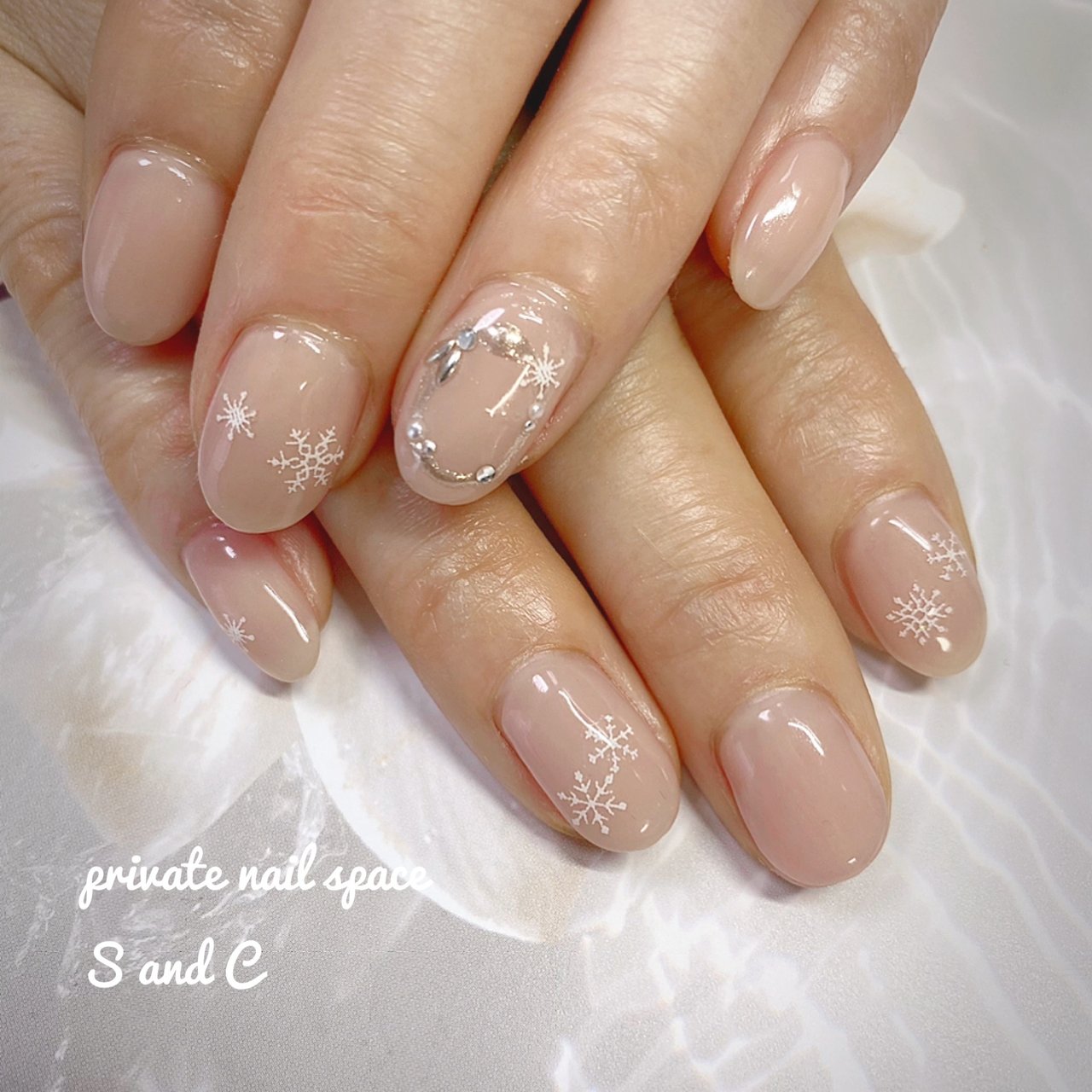 冬 クリスマス デート 女子会 ハンド Private Nail Space S And Cのネイルデザイン No ネイルブック