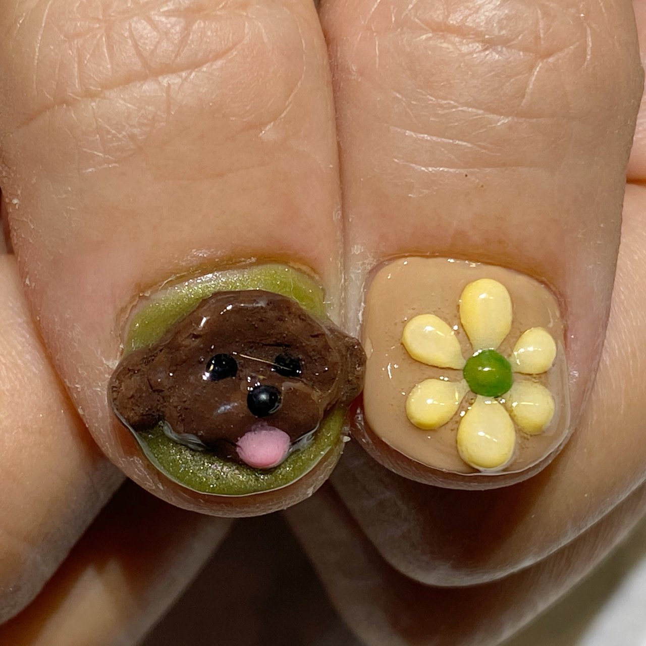 ハンド エスニック キャラクター 3d ショート Yun のネイルデザイン No ネイルブック