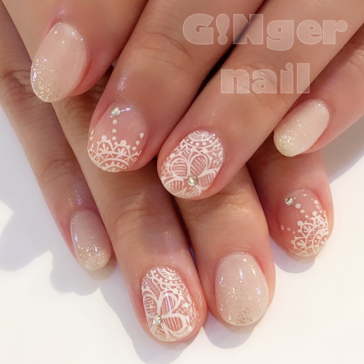 クリスマス オフィス ブライダル パーティー ハンド Ginger Nail 代々木 ジンジャーネイルのネイルデザイン No ネイルブック