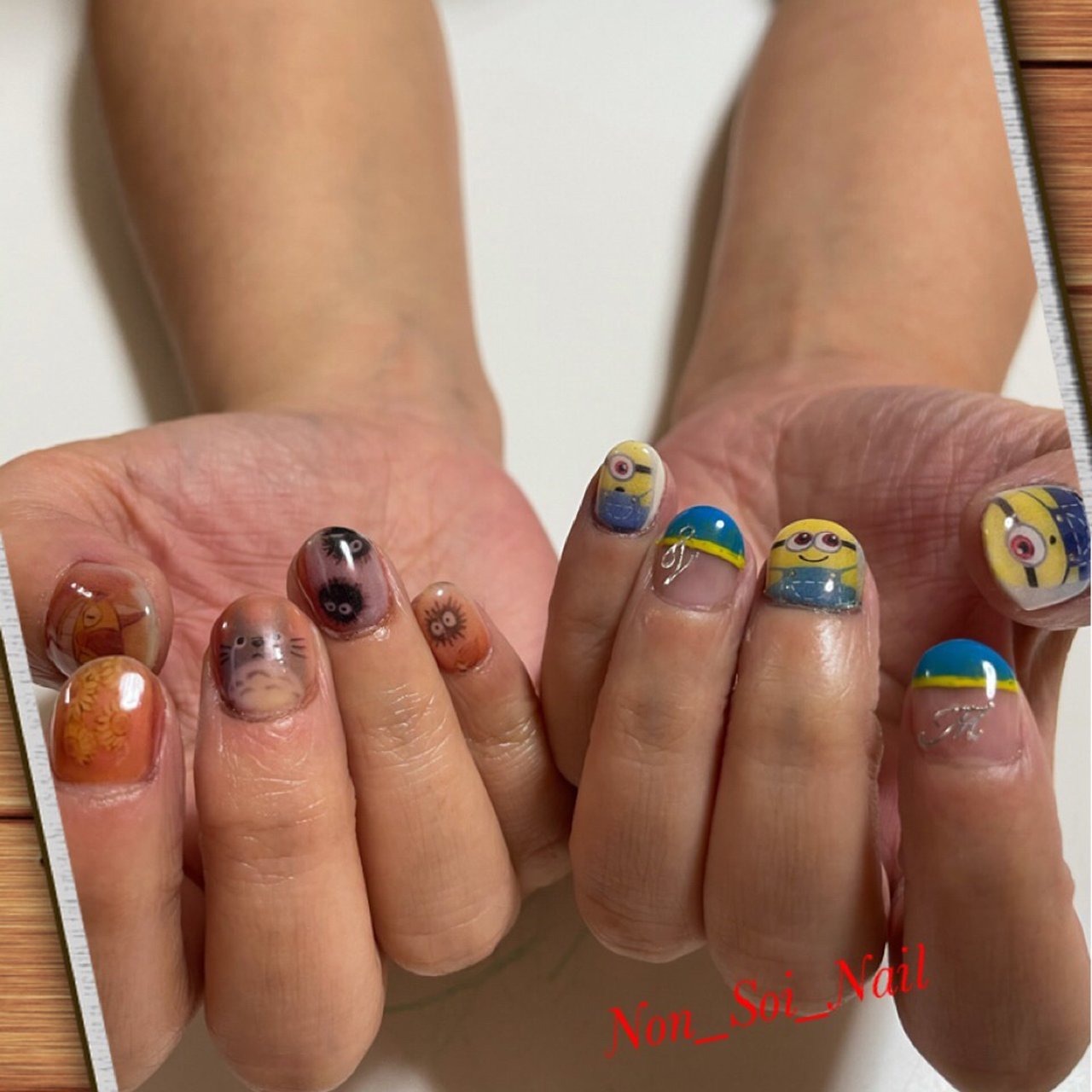 オールシーズン ハンド キャラクター ショート ベージュ Soiママのネイルデザイン No ネイルブック