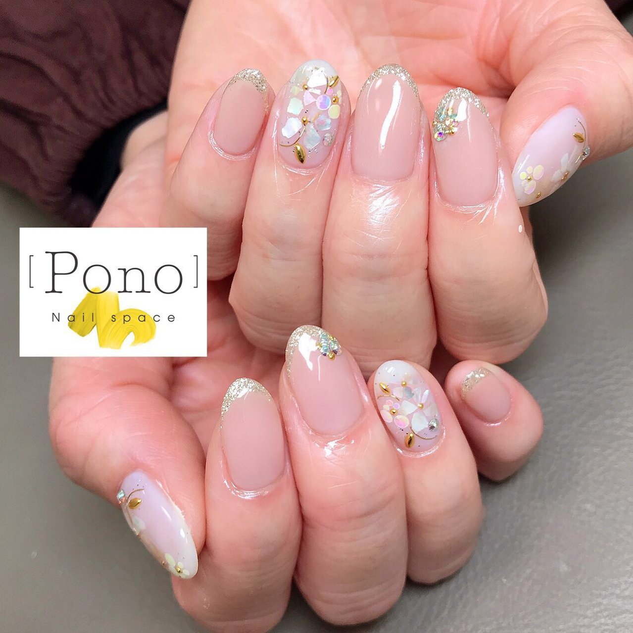 オールシーズン 成人式 ブライダル パーティー ハンド Nail Space Pono まどちゃんのネイルデザイン No ネイル ブック