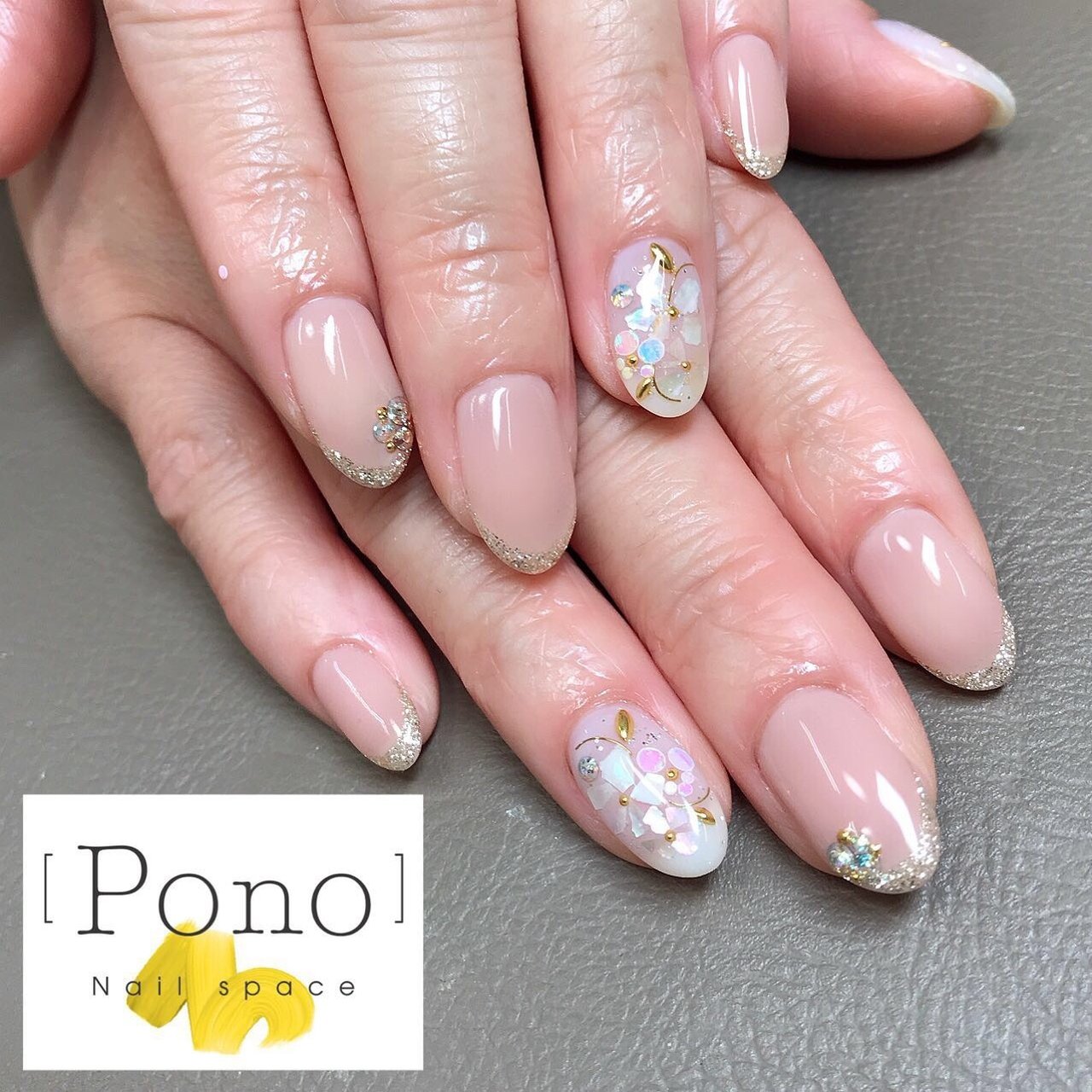 オールシーズン 成人式 ブライダル パーティー ハンド Nail Space Pono まどちゃんのネイルデザイン No ネイル ブック