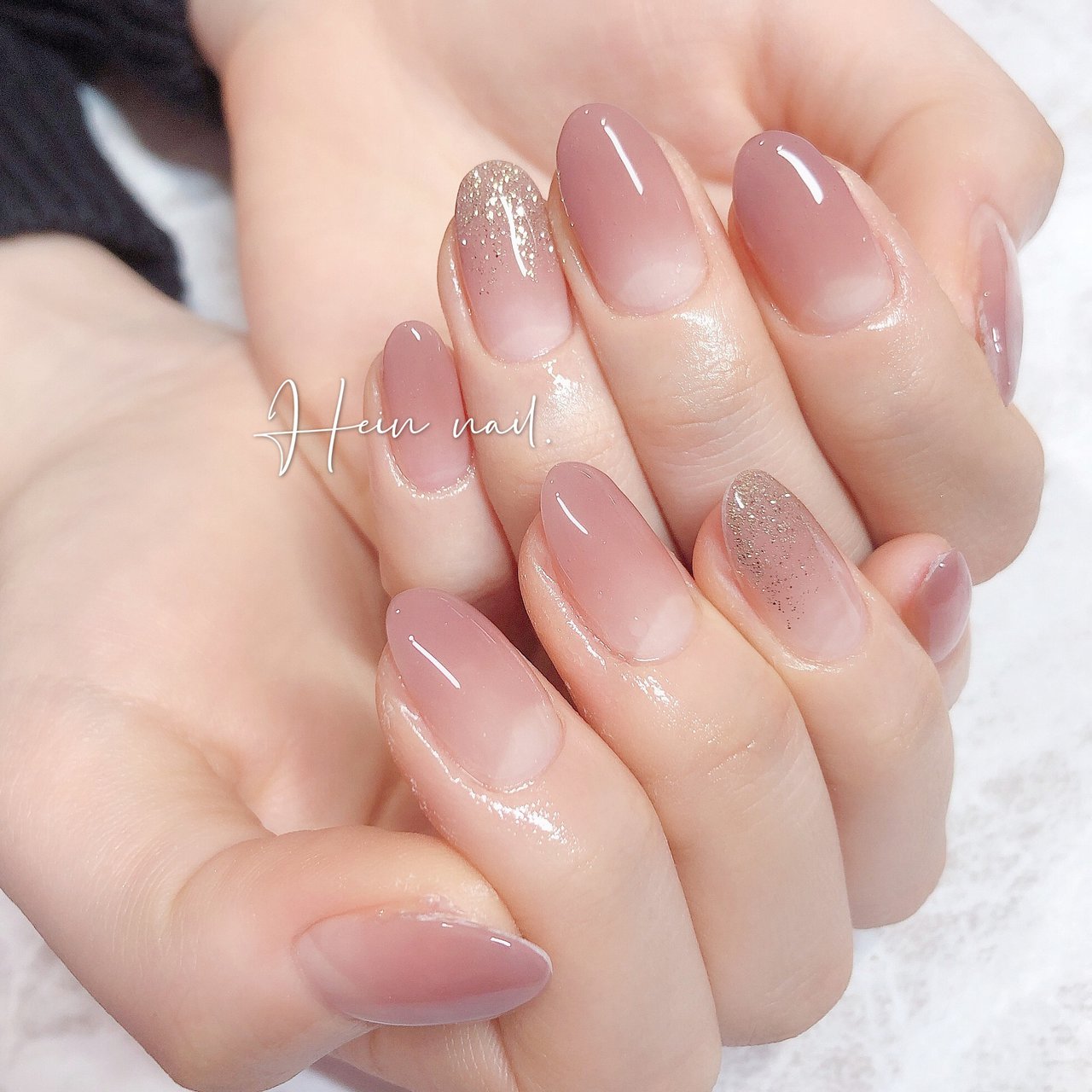 ブラウン グレージュ ゴールド Hein Nail のネイルデザイン No ネイルブック