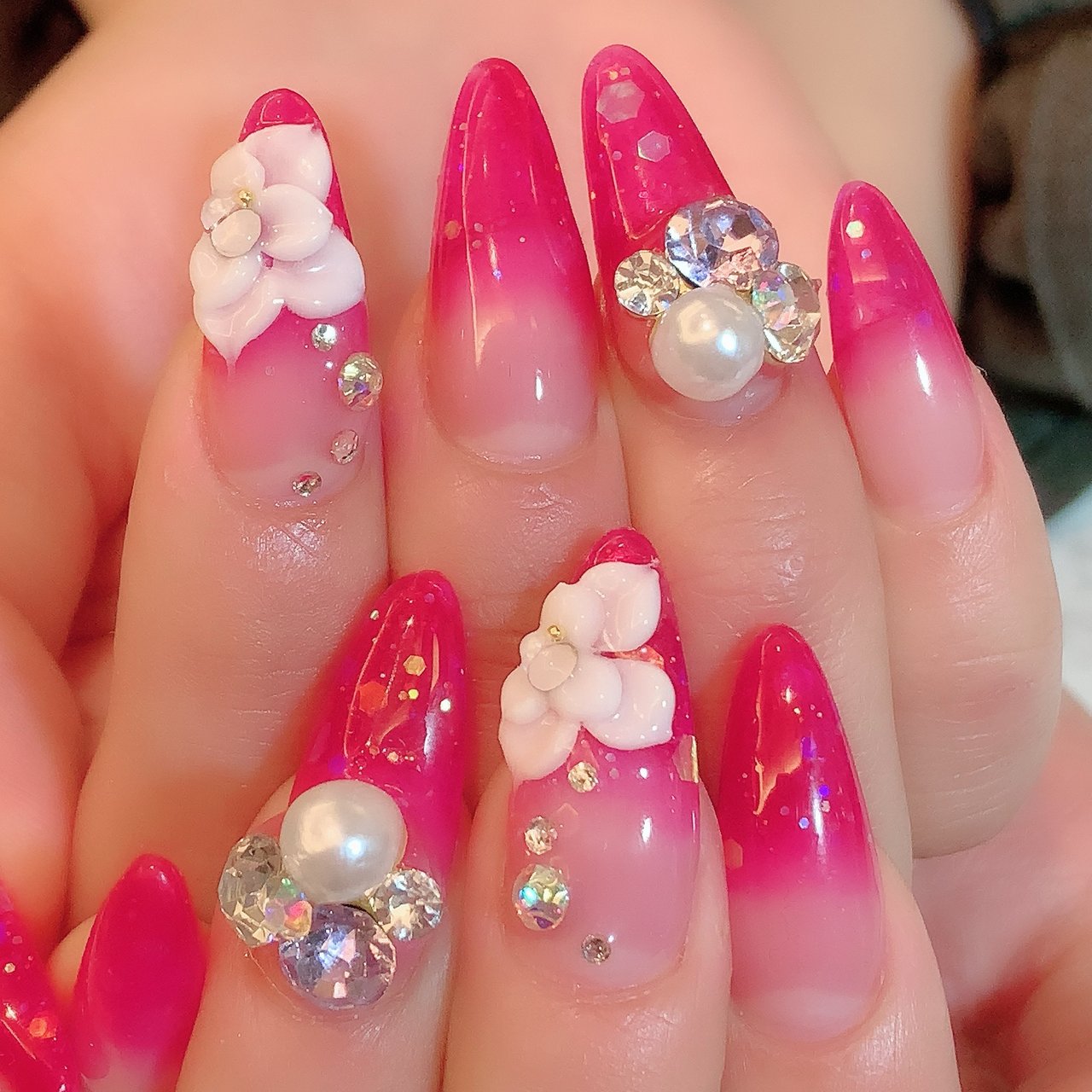 オールシーズン お正月 成人式 ハンド フラワー Nailsalondecorのネイルデザイン No ネイルブック