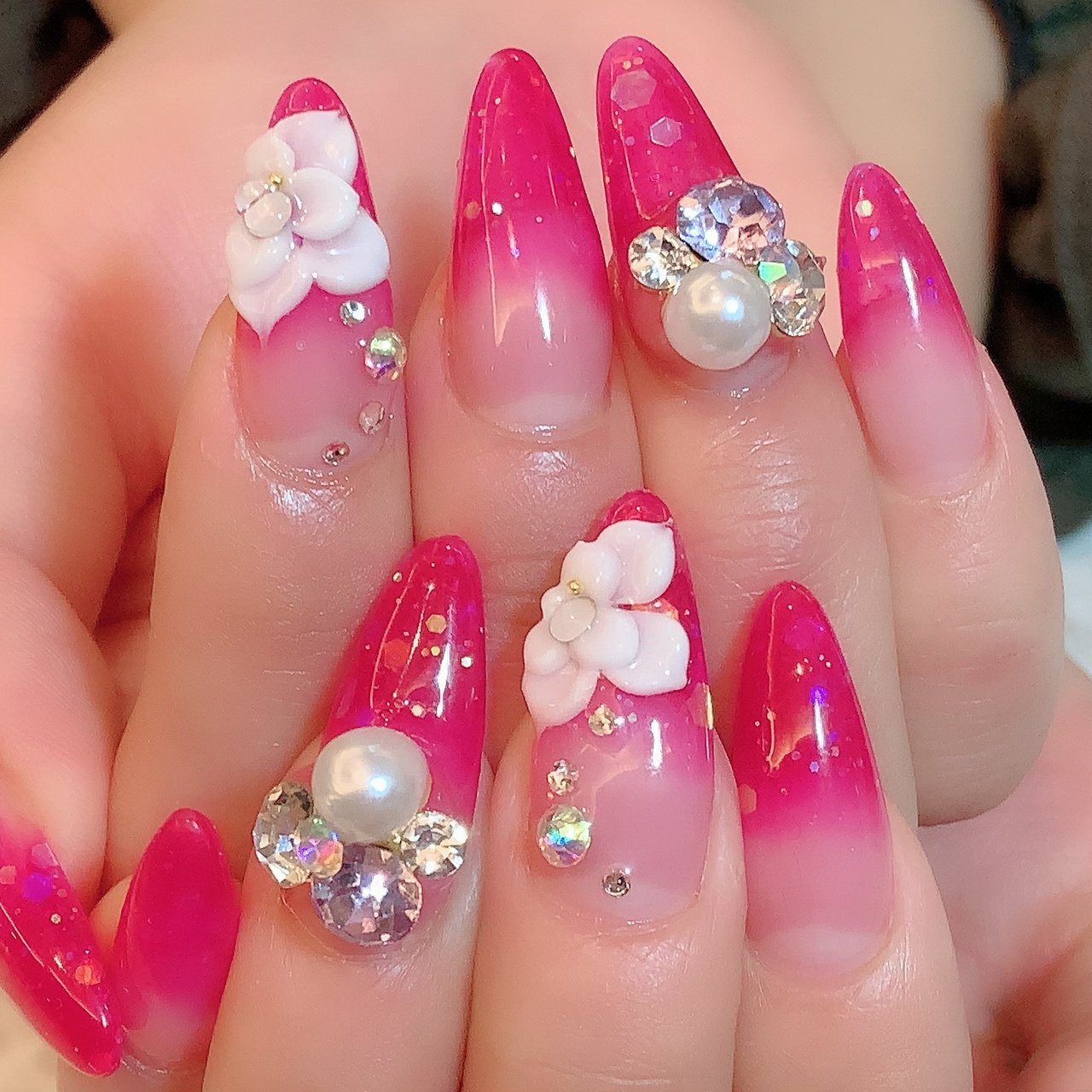 オールシーズン お正月 成人式 ハンド フラワー Nailsalondecorのネイルデザイン No ネイルブック