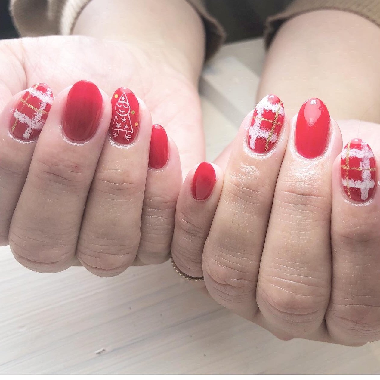 冬 お正月 ライブ クリスマス ハンド Toironail58のネイルデザイン No ネイルブック