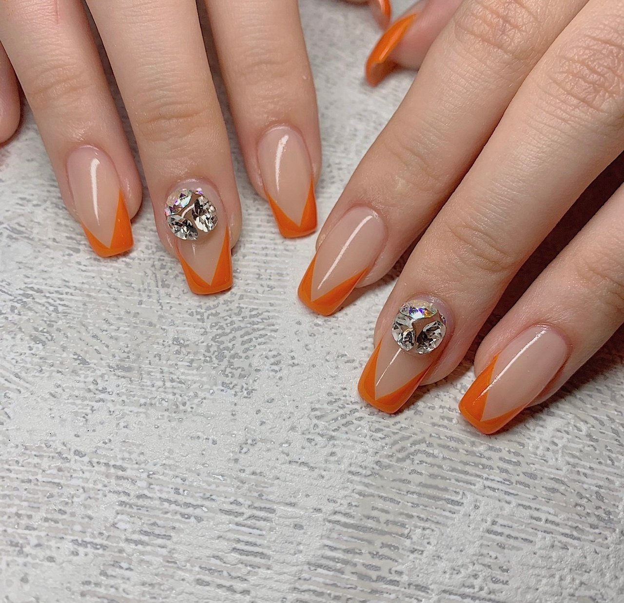 オールシーズン デート 女子会 ハンド フレンチ Bg Nailのネイルデザイン No ネイルブック