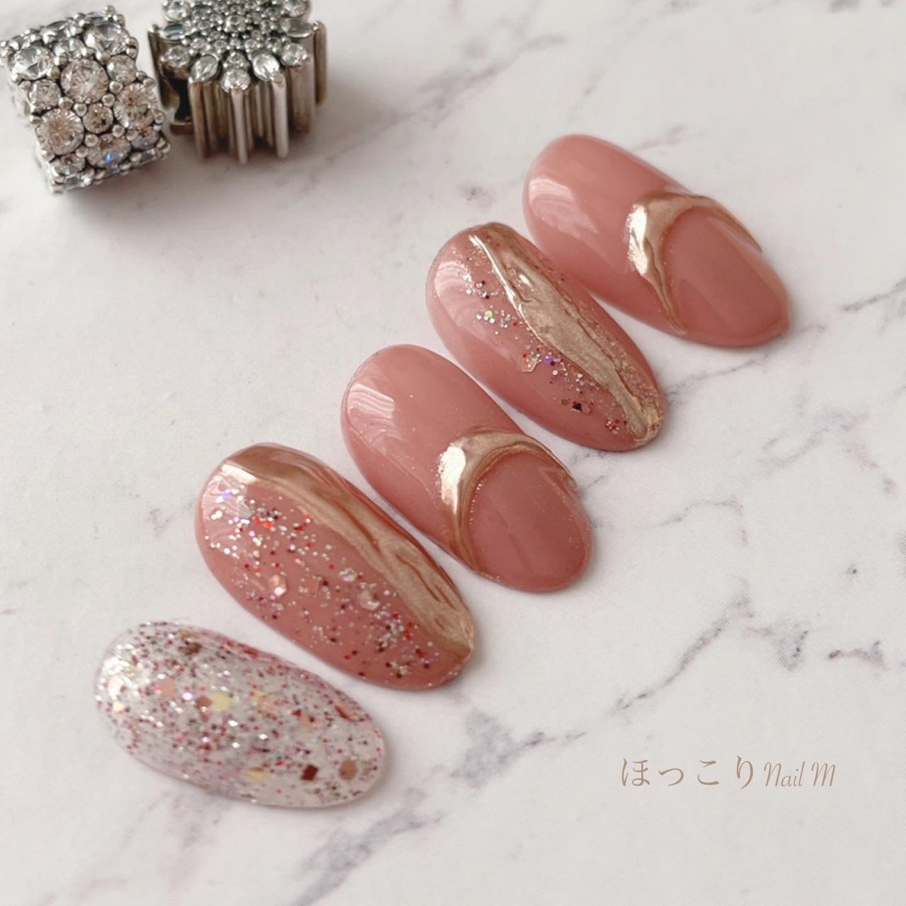 オールシーズン パーティー ハンド シンプル ラメ Mikikoのネイルデザイン No ネイルブック