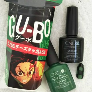 #柏 #シェラック
#シェラックネイル
#削らないジェル
#爪にやさしいサロン
#チップデザイン
#市松模様 #オールシーズン #和柄 #グリーン #ブラック #ネイルチップ #シェラックネイル専門店[S] #ネイルブック