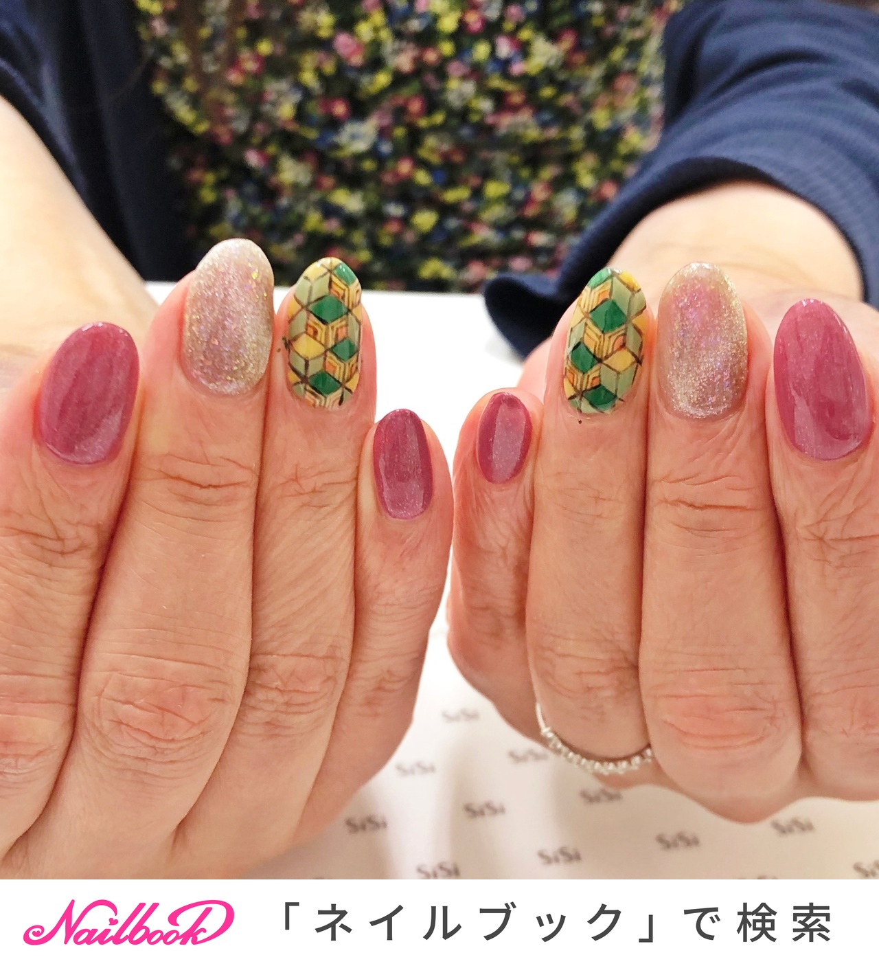 赤錆色のネイルデザイン ネイルブック