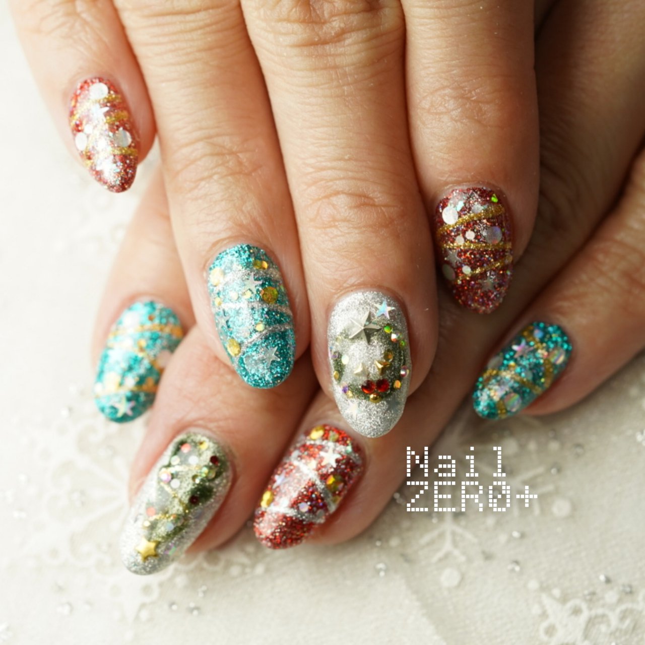 冬/クリスマス/パーティー/女子会/ハンド - 塩見隼人 [池袋]ネイルゼロ