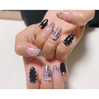 ツイード柄ネイルのネイルデザイン 6ページ目 ネイルブック