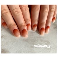 オフィス 職場 逆グラデーションのネイルデザイン ネイルブック