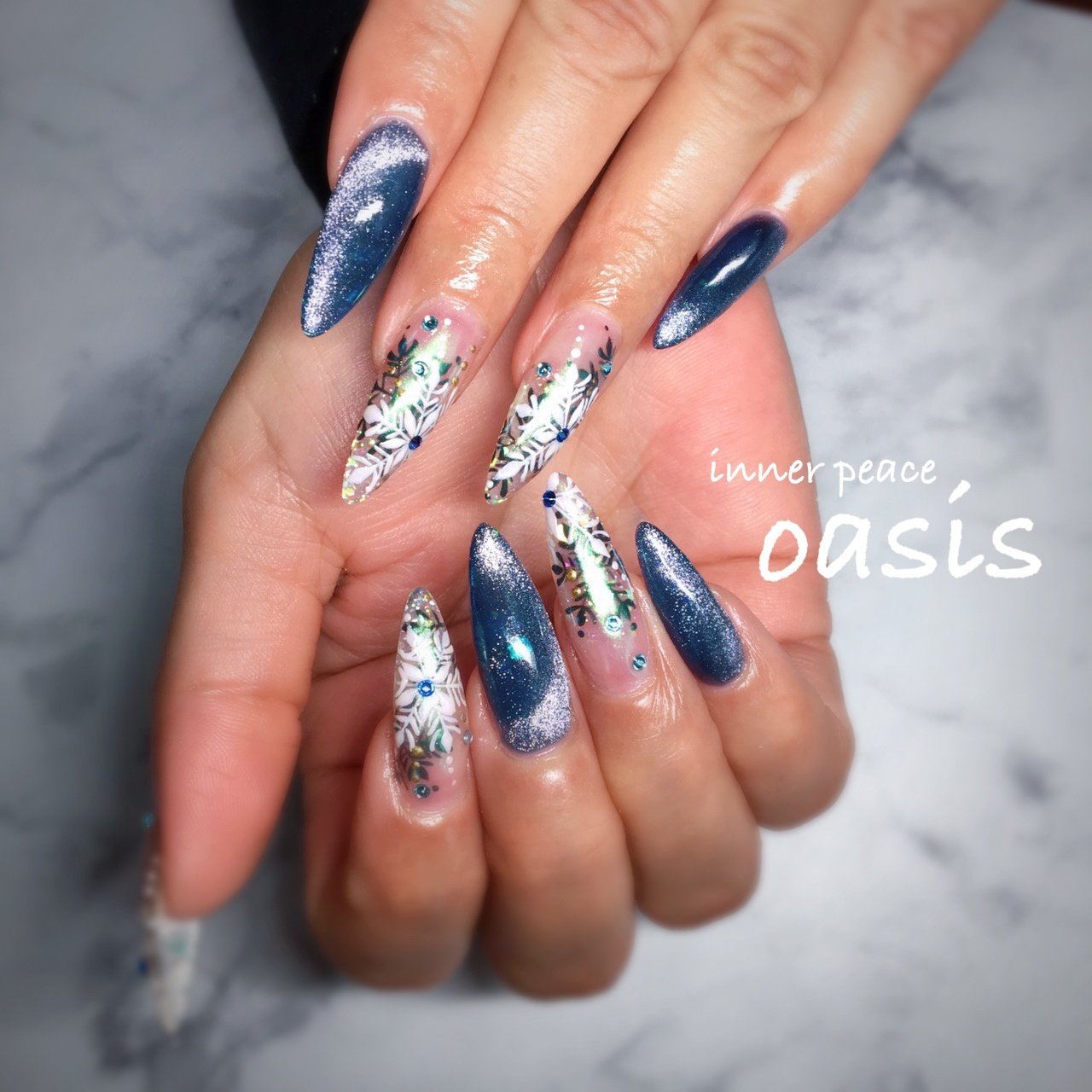 冬 お正月 クリスマス パーティー ハンド Yukim Nailのネイルデザイン No ネイルブック