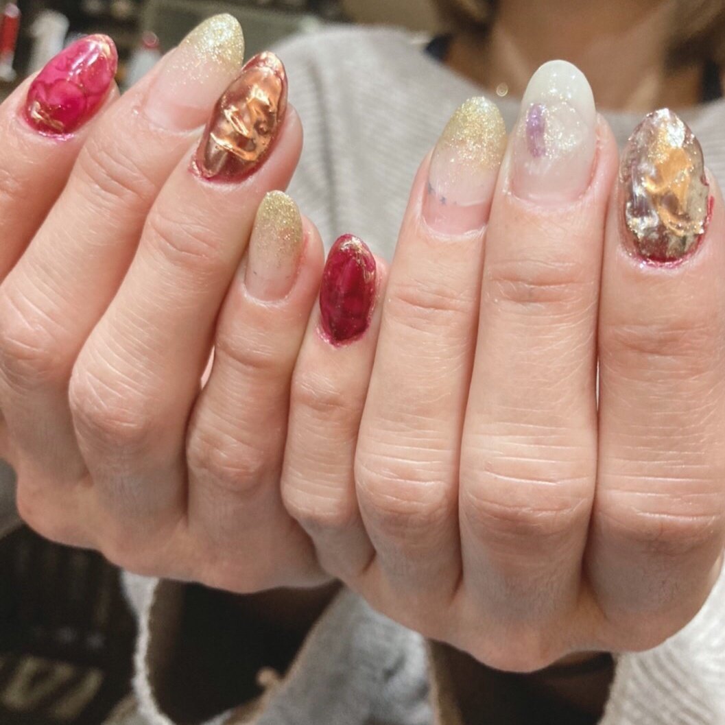 冬 ハンド Nail Akkyのネイルデザイン No ネイルブック