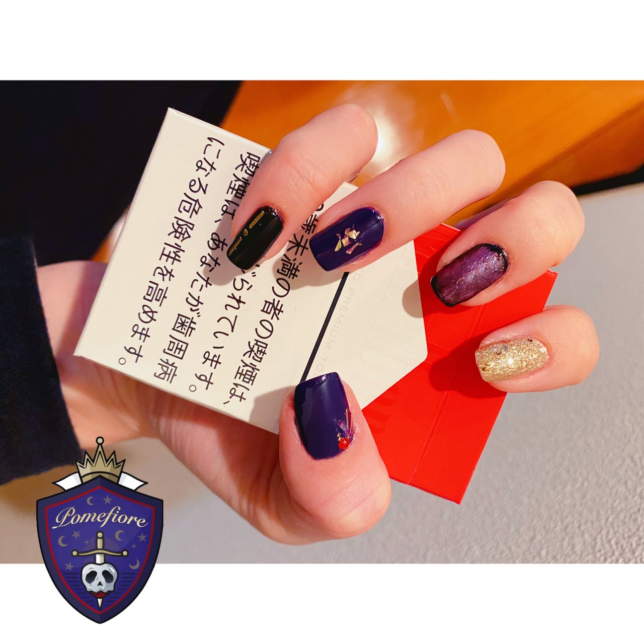 ハンド ラメ 痛ネイル くりぬき ミディアム 藤村 一茶のネイルデザイン No ネイルブック