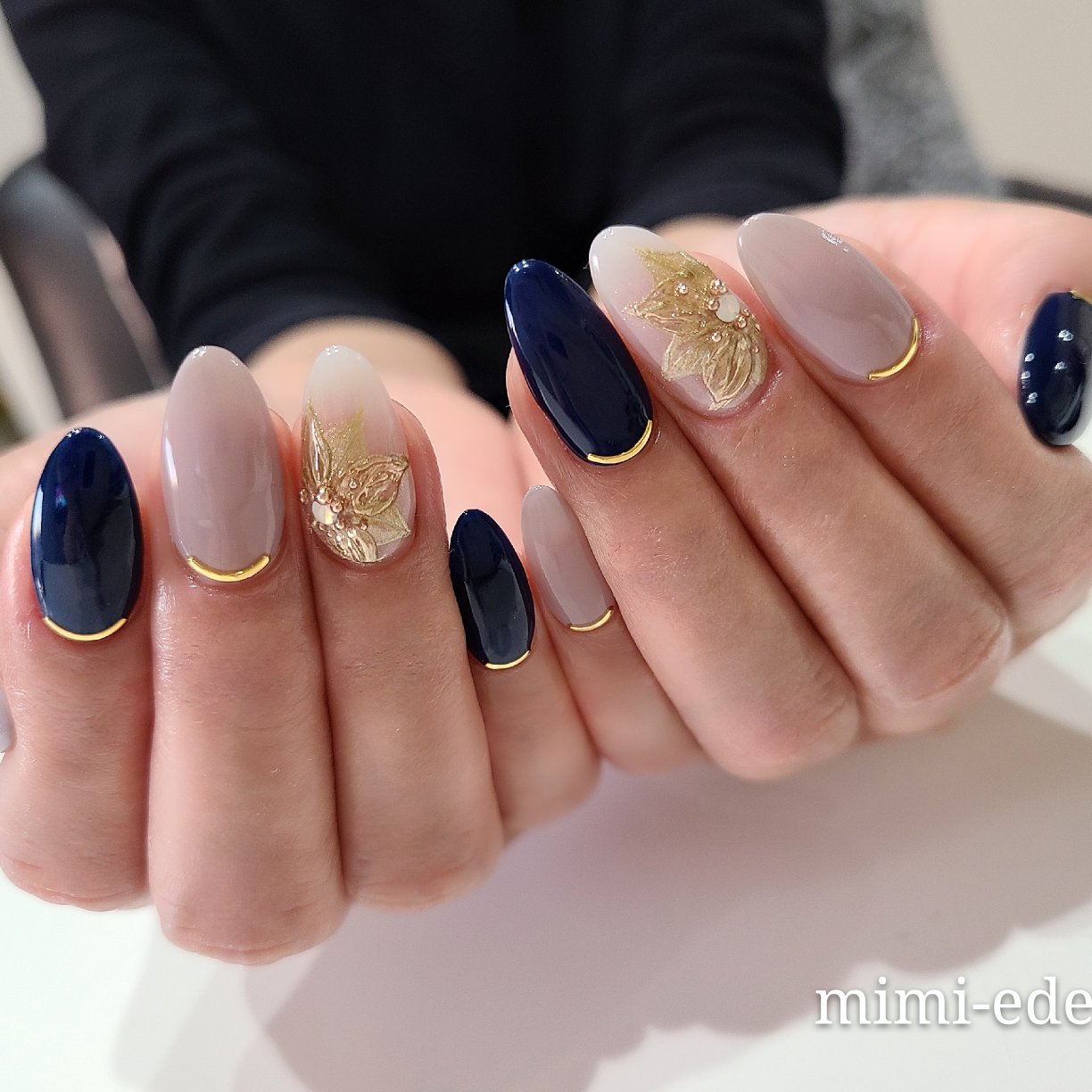 冬 クリスマス デート ハンド シンプル Nail Mimiedenのネイルデザイン No ネイルブック