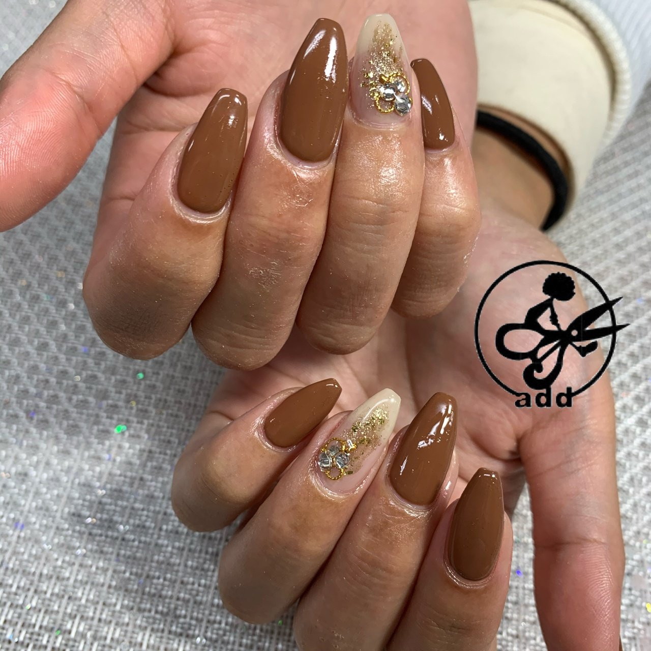 秋 冬 ハンド シンプル ラメ Addのネイルデザイン No ネイルブック