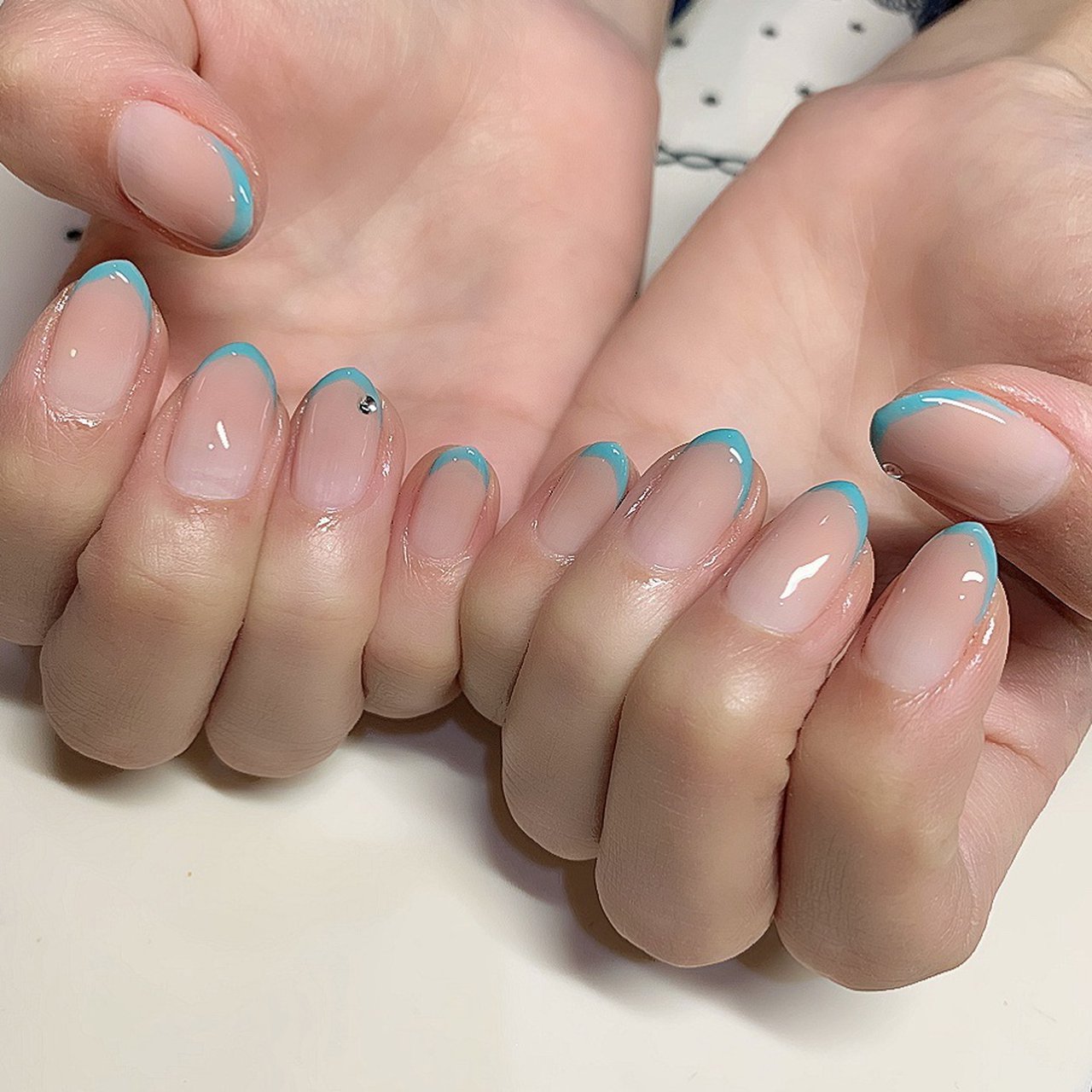 オールシーズン ハンド シンプル フレンチ グラデーション Misato Kのネイルデザイン No ネイルブック