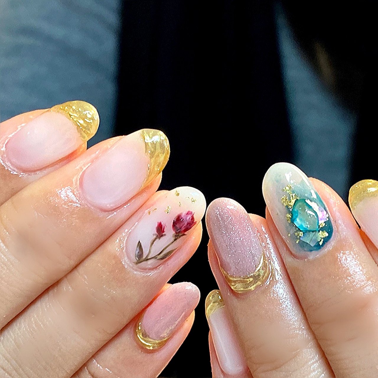 冬 オールシーズン 成人式 旅行 フレンチ Hanazono Nailのネイルデザイン No ネイルブック