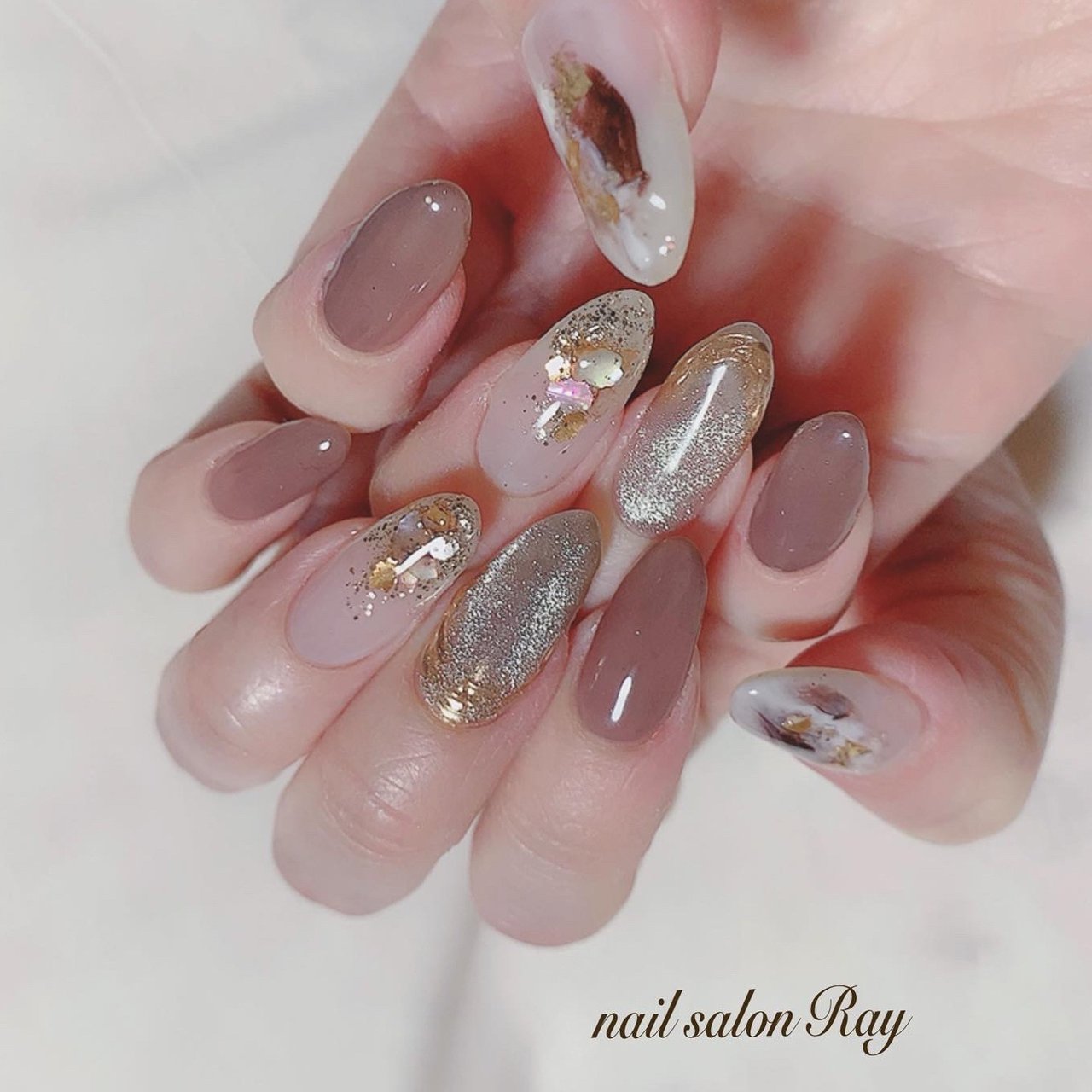 冬 オールシーズン お正月 ハンド ワンカラー Nailsalonray のネイルデザイン No ネイルブック