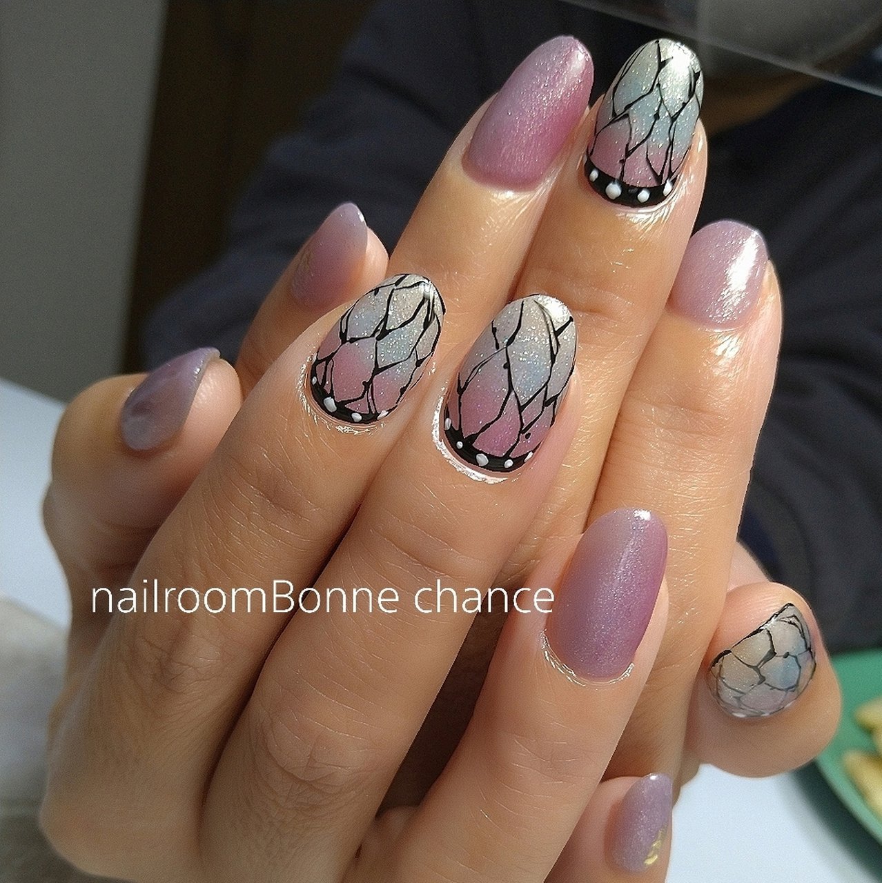 グラデーション ピンク 水色 パープル ジェルネイル Nailroom Kのネイルデザイン No ネイルブック