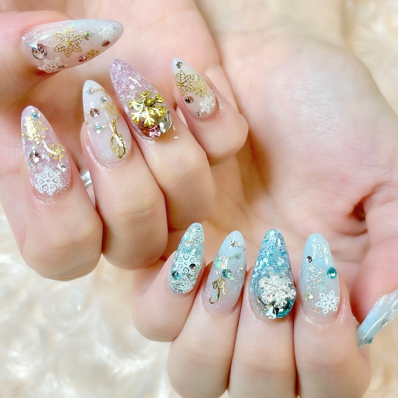 冬 お正月 クリスマス デート ハンド My Nailのネイルデザイン No ネイルブック