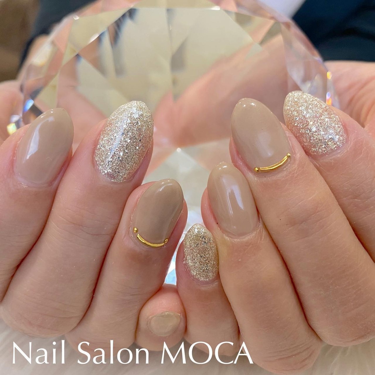 オールシーズン 入学式 オフィス デート ハンド Nail Salon Mocaのネイルデザイン No ネイルブック