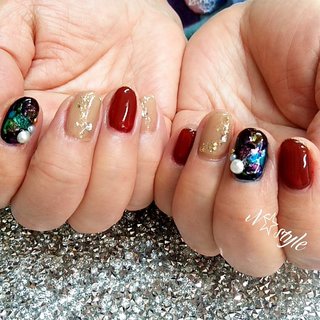 人気順 クリスマスカラーネイルのネイルデザイン 3ページ目 ネイルブック