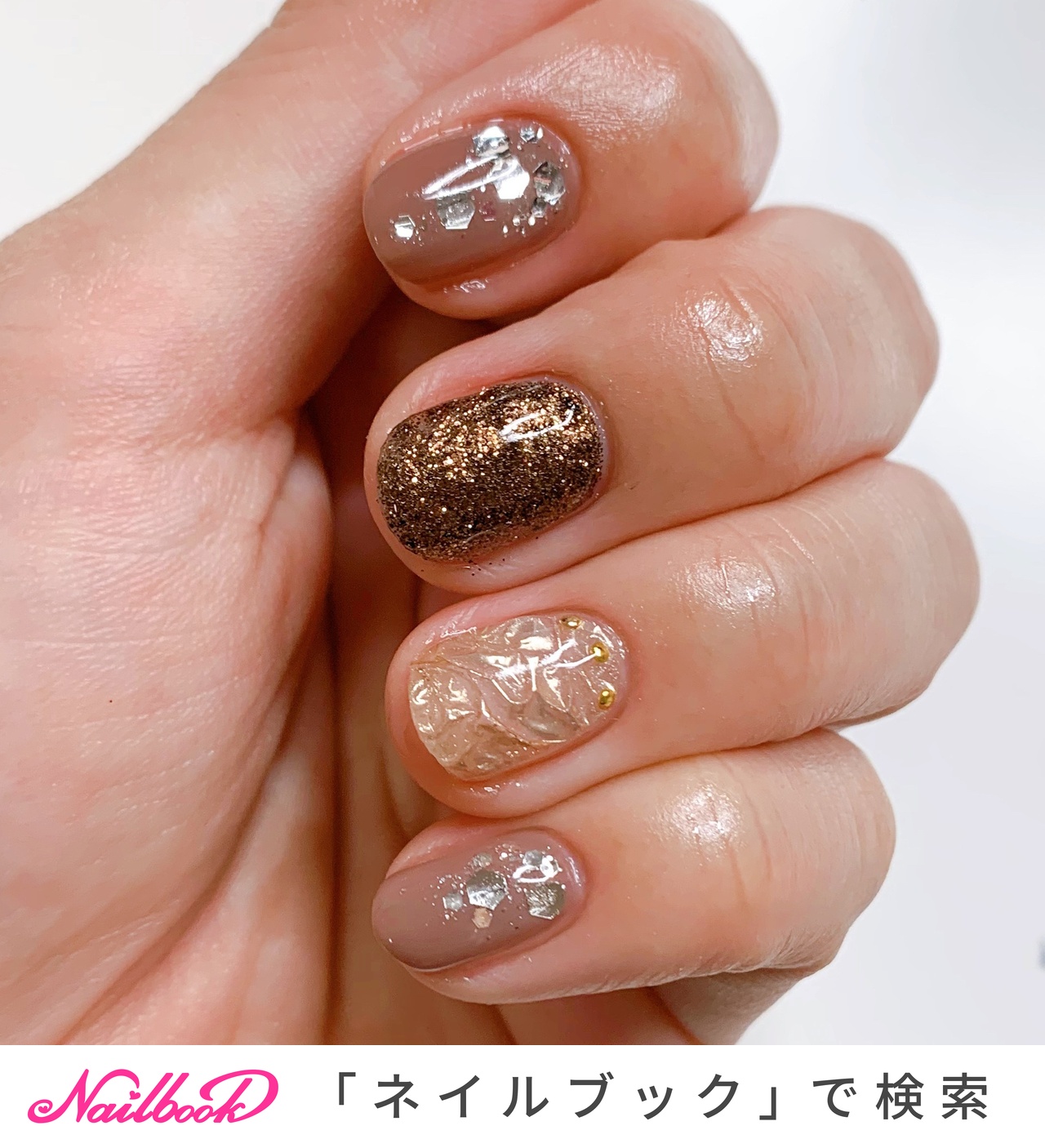 マジックパウダーペンのネイルデザイン ネイルブック