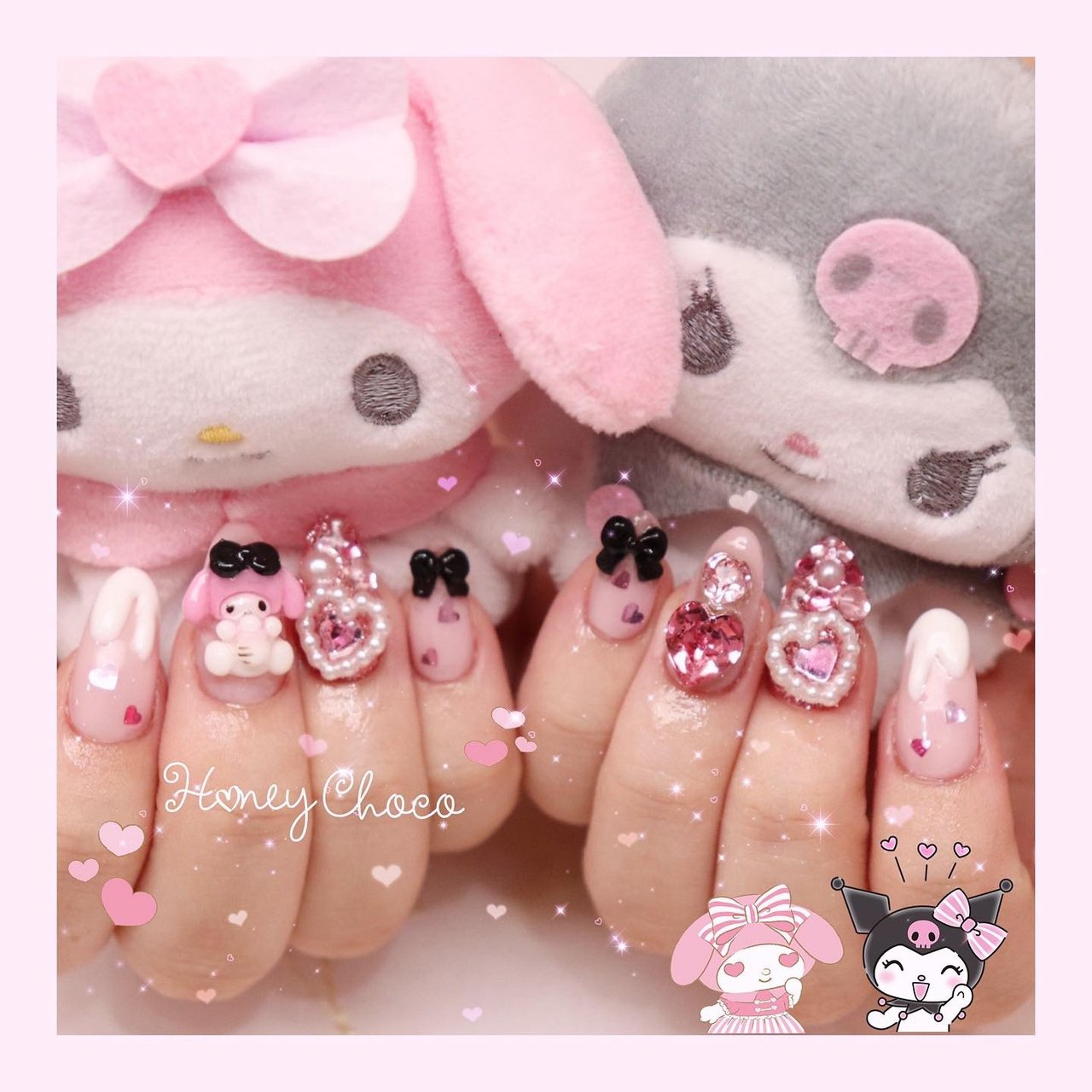 オールシーズン ライブ デート 女子会 ハンド Nail Salon School Honey Chocoのネイルデザイン No ネイルブック