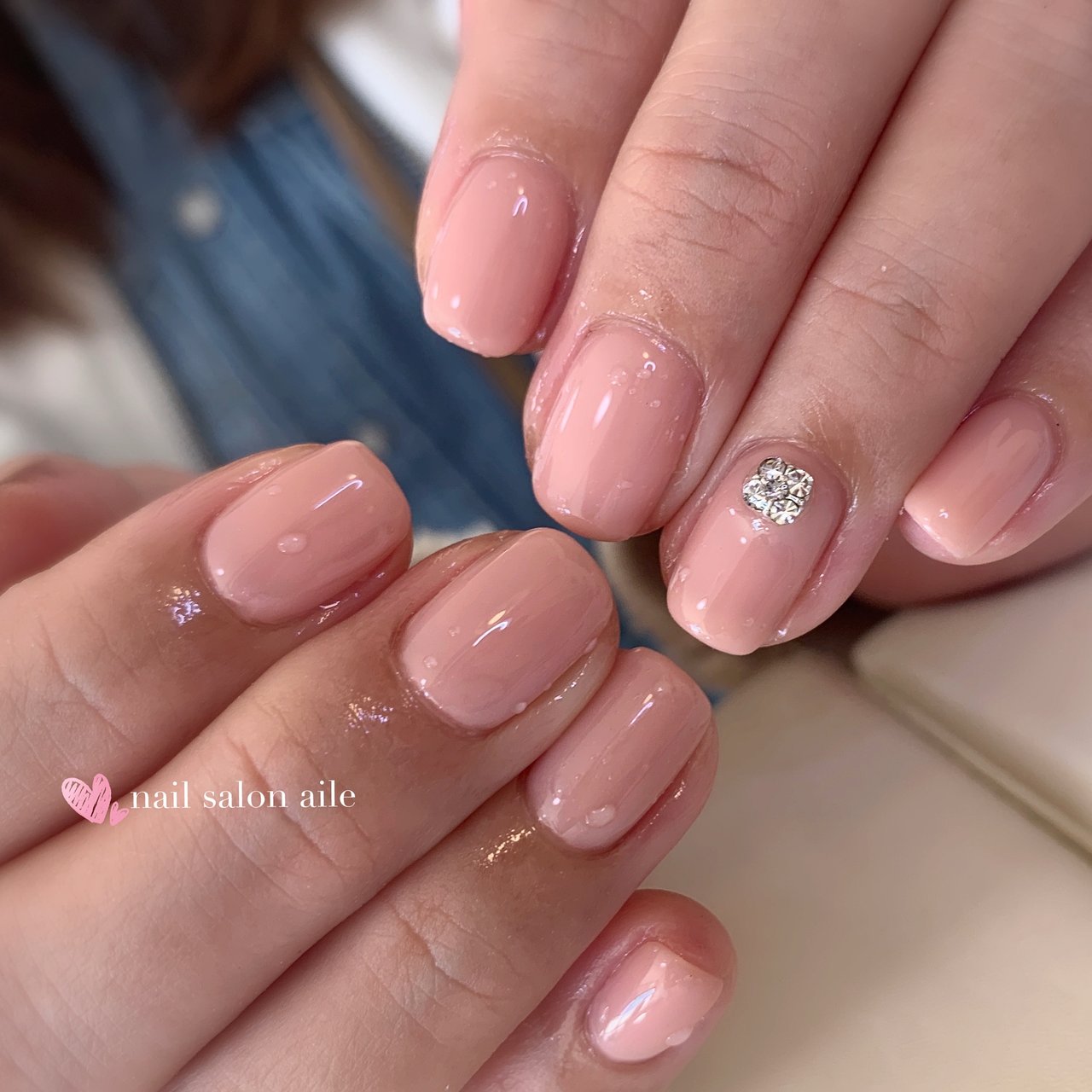 オールシーズン オフィス ハンド シンプル ワンカラー Nail Salon Aileのネイルデザイン No 590 ネイルブック