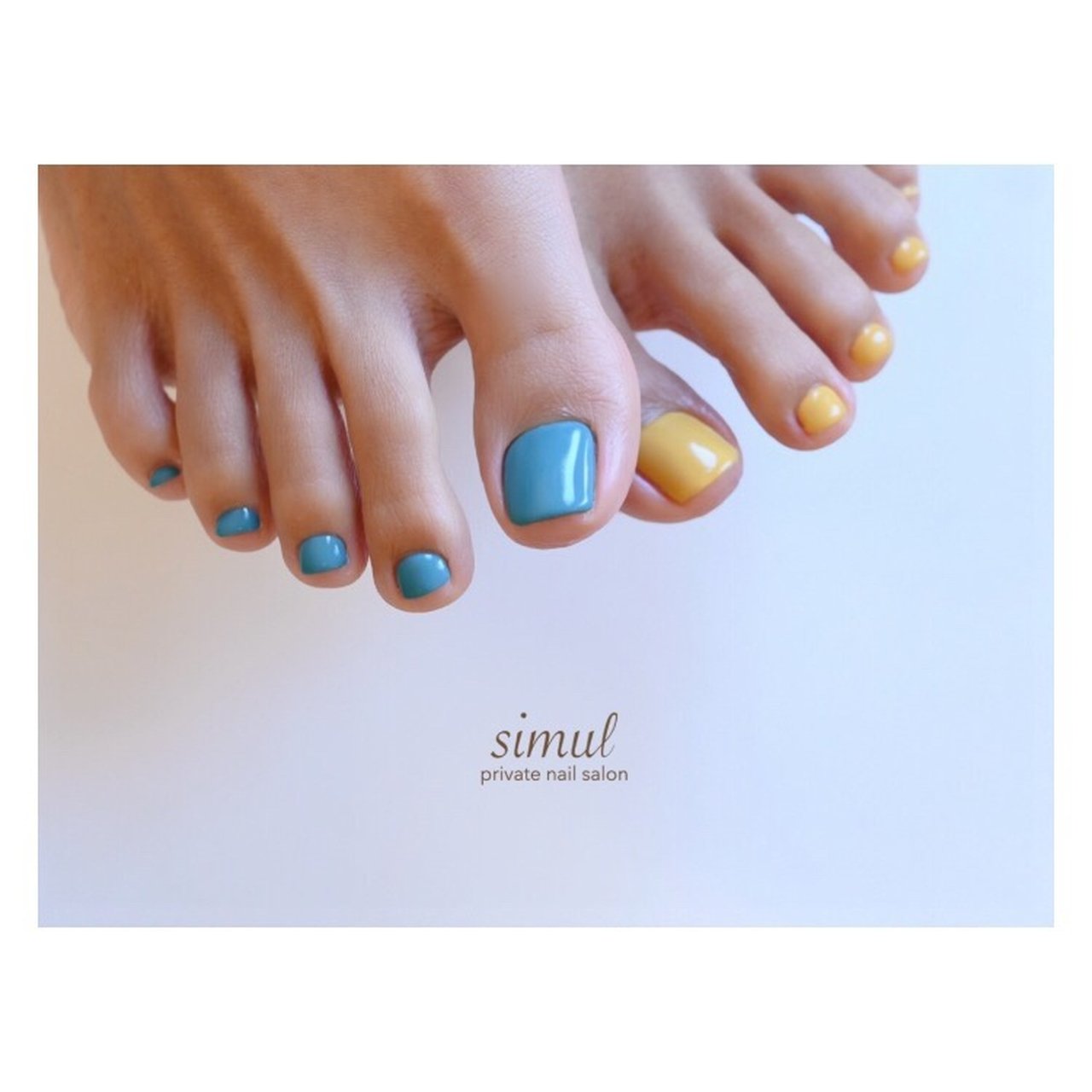 オールシーズン フット シンプル ワンカラー イエロー Simul シムール のネイルデザイン No ネイルブック