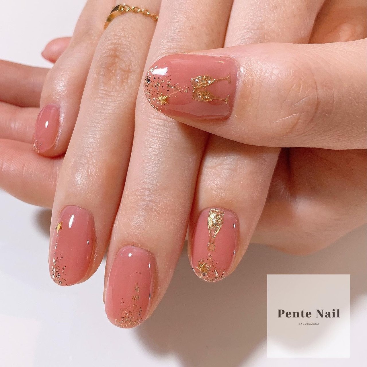 冬 お正月 クリスマス デート ハンド Pente Nailのネイルデザイン No ネイルブック