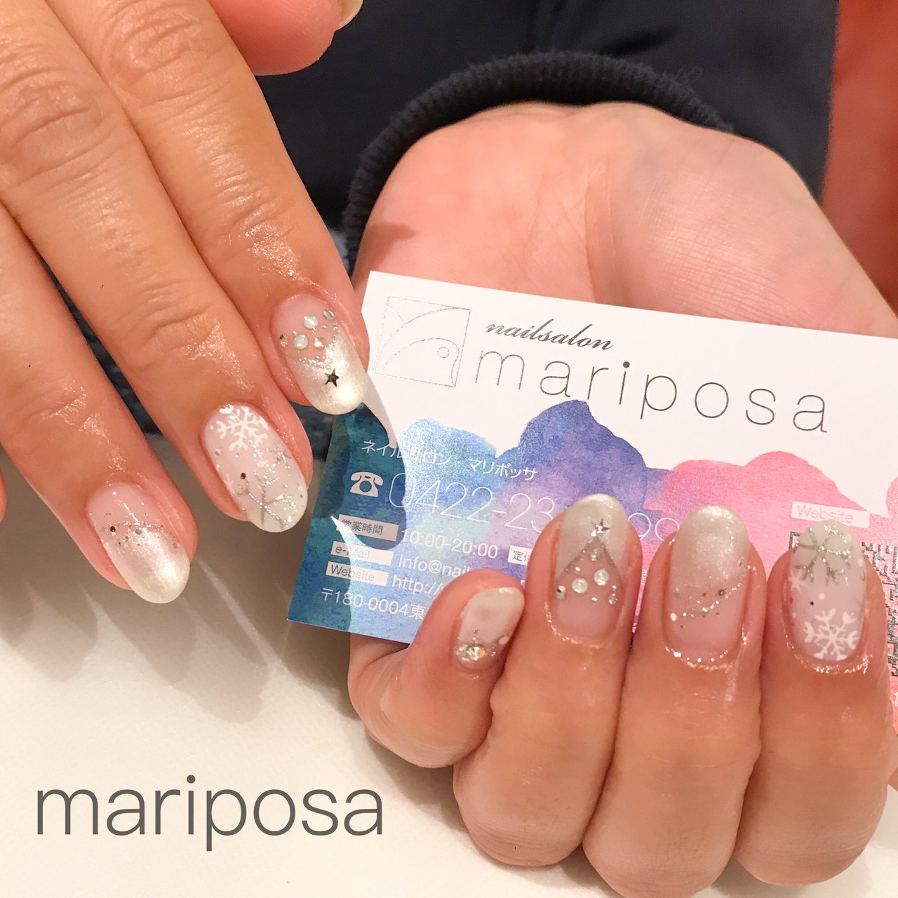 冬 クリスマス デート 女子会 ハンド Nailsalon Mariposaのネイルデザイン No ネイルブック