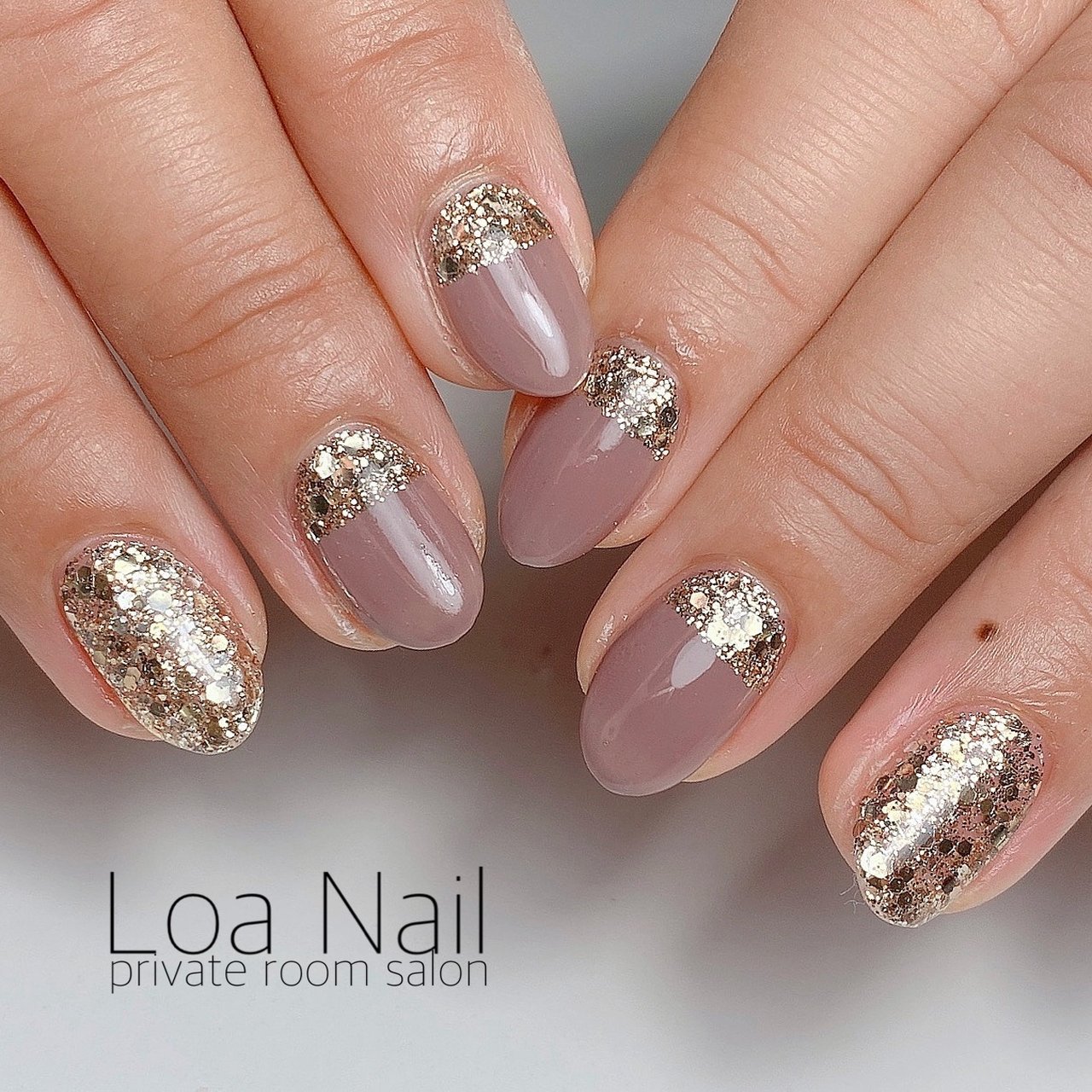 冬 オールシーズン シンプル ラメ ワンカラー Loa Nailのネイルデザイン No ネイルブック
