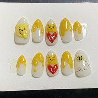 プーさんネイルのネイルデザイン ネイルブック