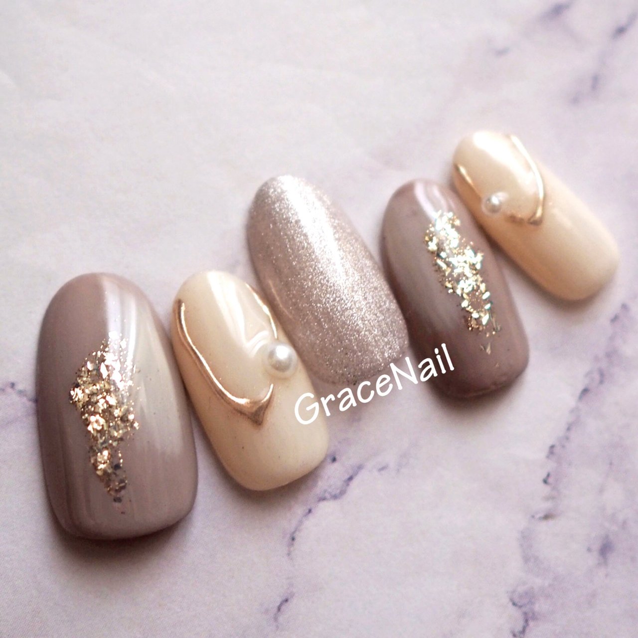 オールシーズン オフィス パーティー デート ハンド Gracenailのネイルデザイン No ネイルブック