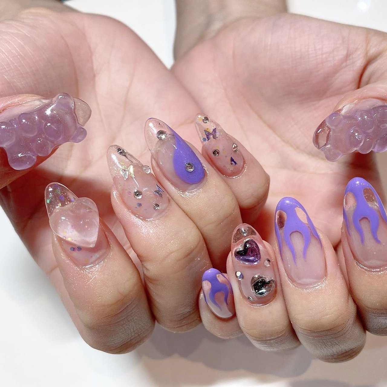 冬 オールシーズン 成人式 卒業式 キャラクター Nailsgogo Shibuya Nailsalonのネイルデザイン No ネイルブック