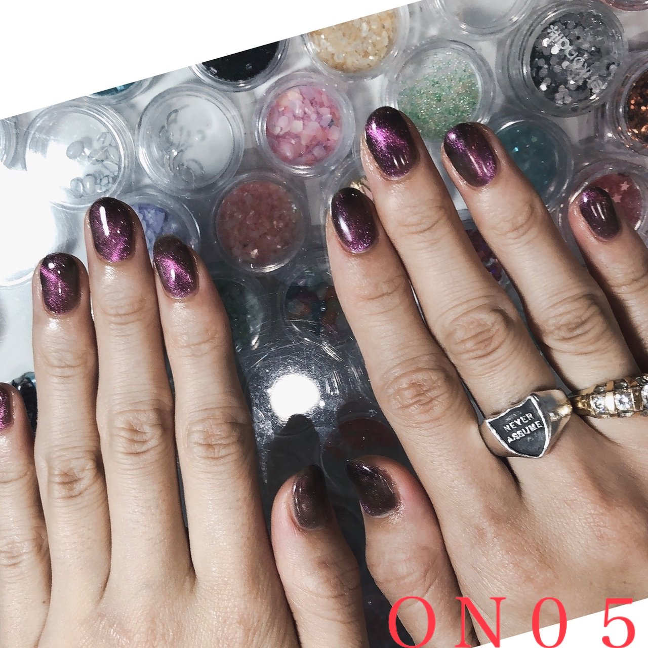 冬 お正月 クリスマス ハンド ワンカラー On05のネイルデザイン No ネイルブック