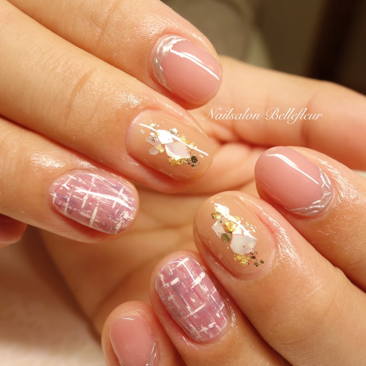 冬 お正月 オフィス 女子会 ハンド Bellefleur0510のネイルデザイン No ネイルブック