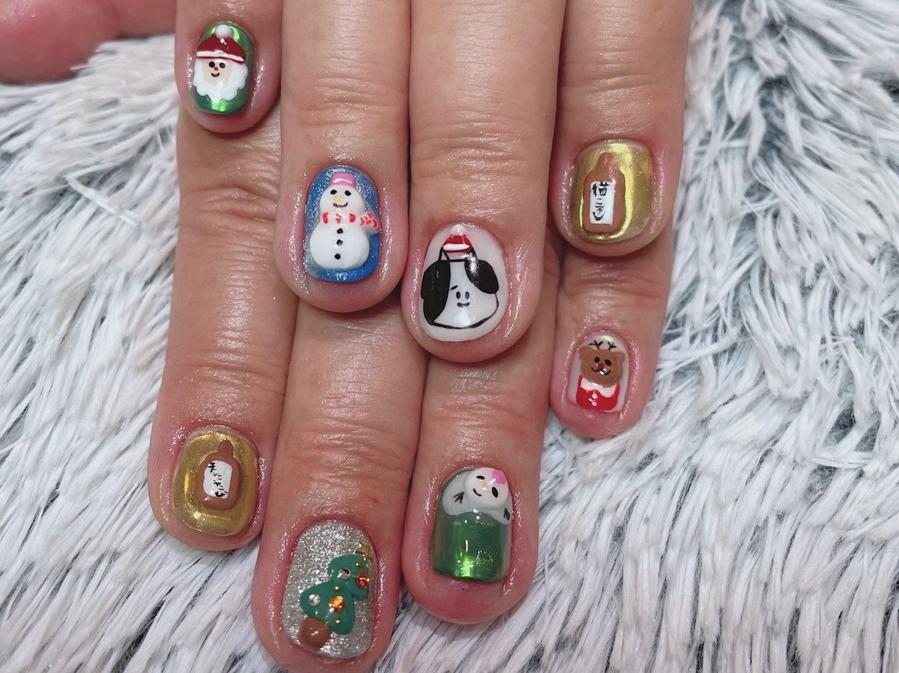 冬 クリスマス パーティー ハンド 3d Dashing Diva 赤羽アピレ店のネイルデザイン No ネイルブック