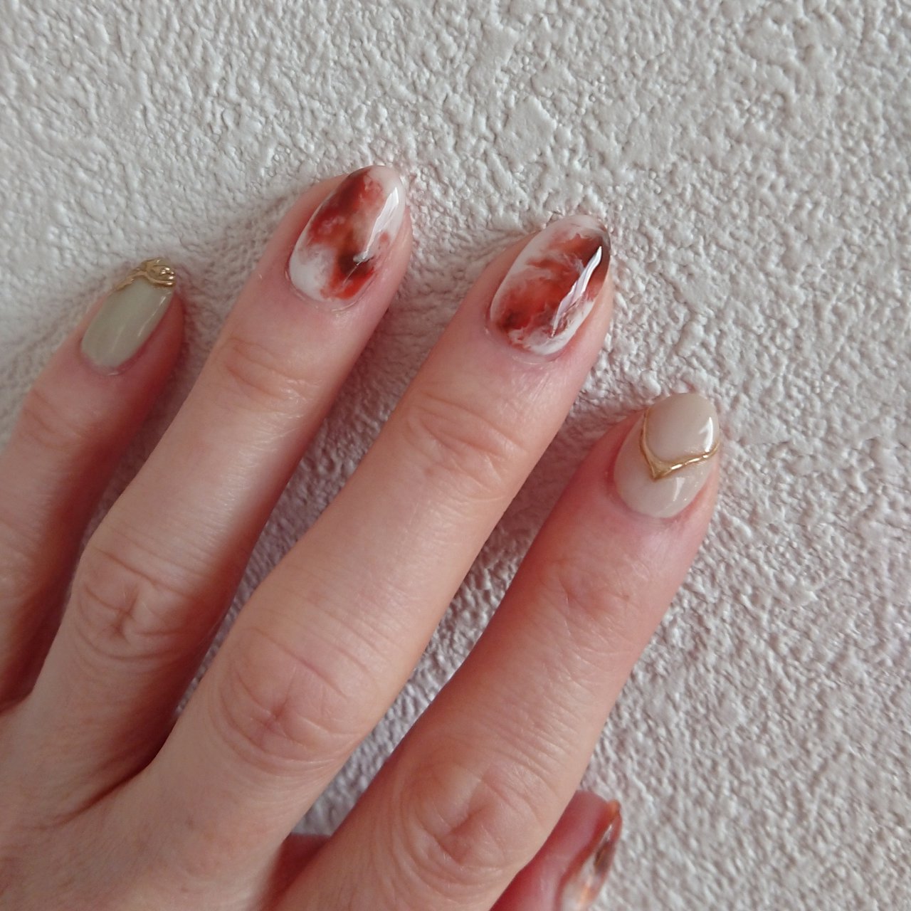 オールシーズン ニュアンス アイシング ジェルネイル セルフネイル Ark Yukiのネイルデザイン No ネイルブック