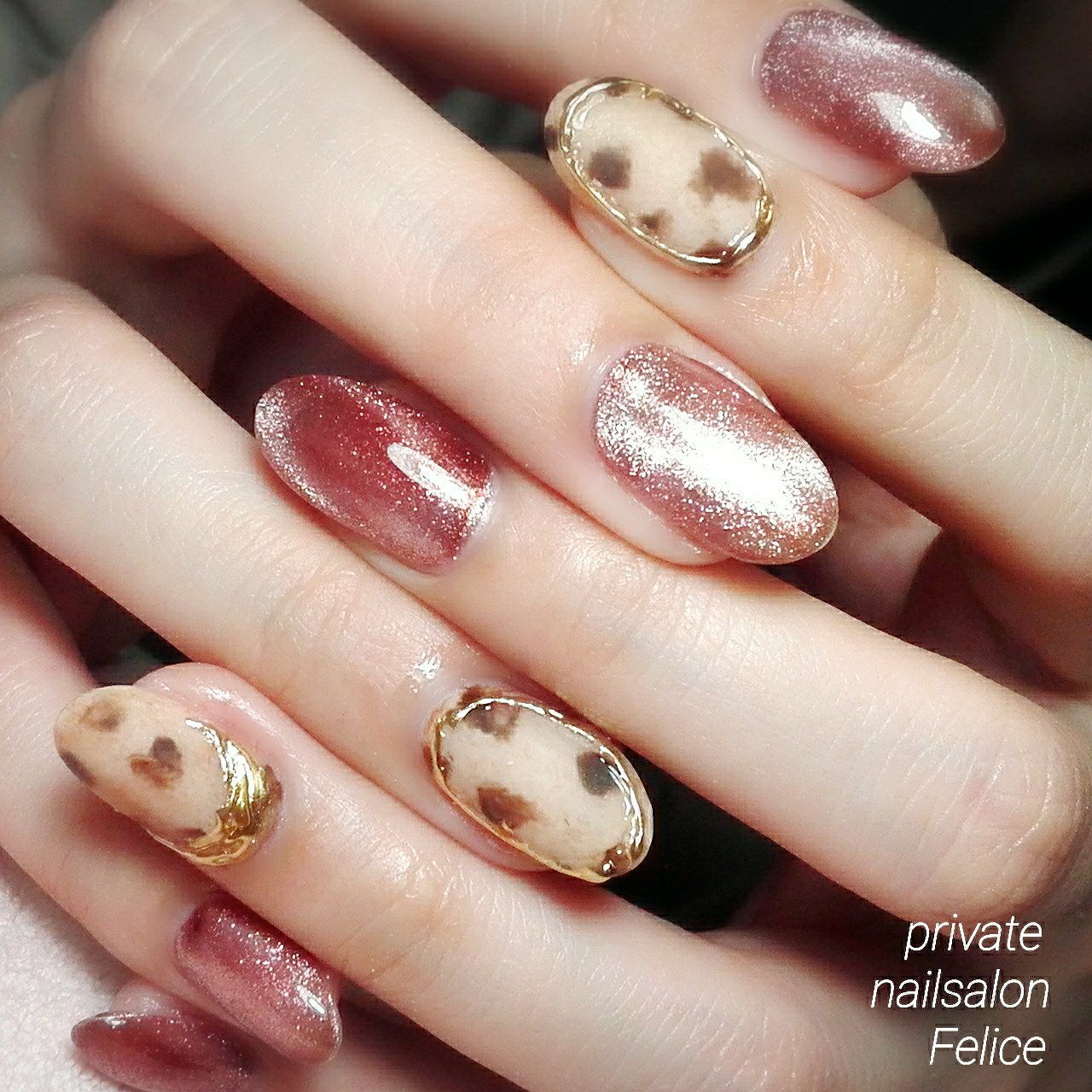 秋 冬 パーティー 女子会 ハンド りえ 熊本光の森ﾌﾟﾗｲﾍﾞｰﾄﾈｲﾙｻﾛﾝ ﾌｪﾘｰﾁｪ のネイルデザイン No ネイル ブック