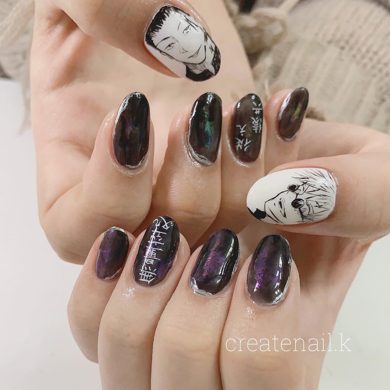 オールシーズン ハンド 痛ネイル ホイル ミディアム Createnail Kanaのネイルデザイン No ネイルブック