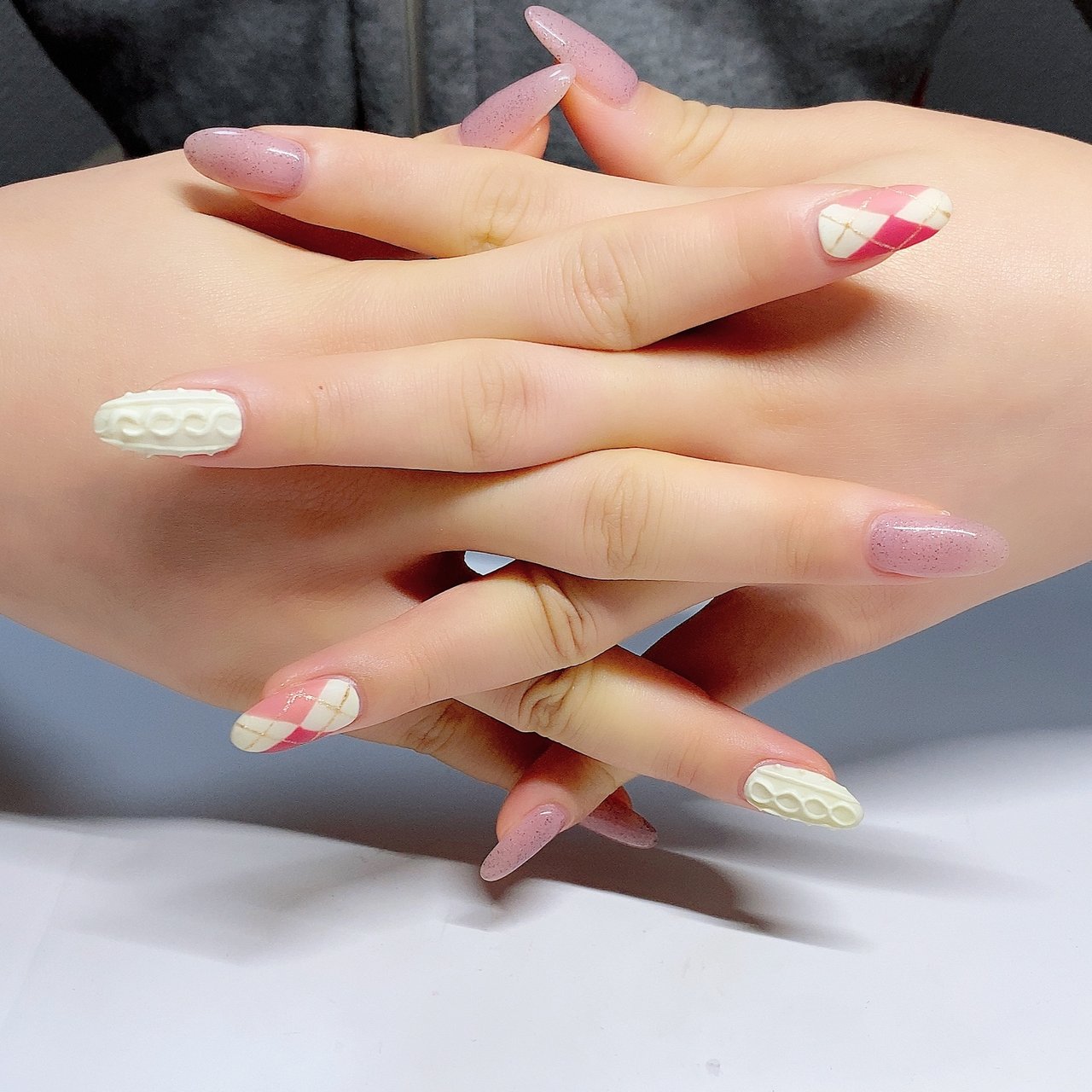 春 秋 冬 オールシーズン ニット 涼子のネイルデザイン No ネイルブック