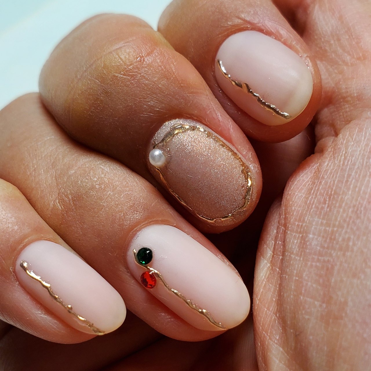 ハンド ショート ジェル セルフネイル ぽーのネイルデザイン No ネイルブック