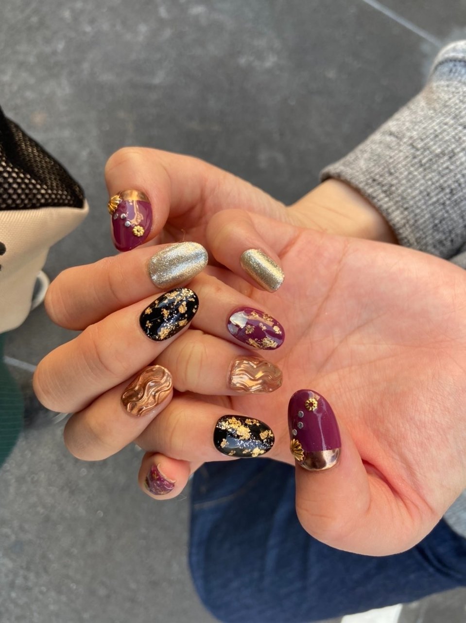 オールシーズン 成人式 ハンド ラメ ニュアンス K Nail Kaoriのネイルデザイン No ネイルブック